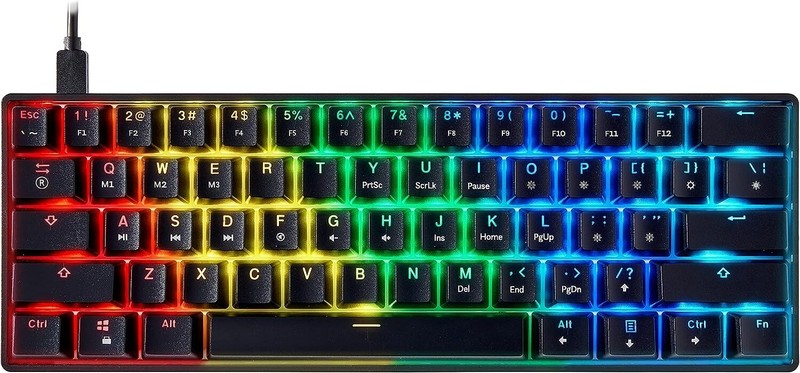 Mizar MZ60 LUNA Mechanical Gaming Keyboard | 60% Keyboard 62 Key ANSI US Layout