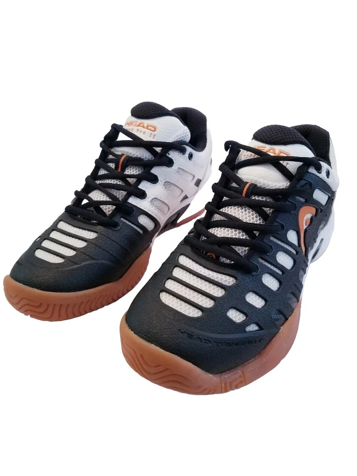 Head Speed Pro II Men's Shoes Size 7 Lite Indoor Squash Black/White/Orange - Image 2 of 4