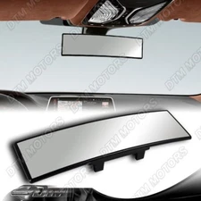 Universal JDM 300mm Wide Convex Interior Clip On Car Truck Van Rear View Mirror