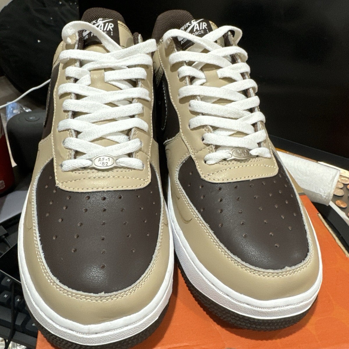 Size 12 - Nike Air Force 1 'Brown Pride' by Mister Cartoon - 2005