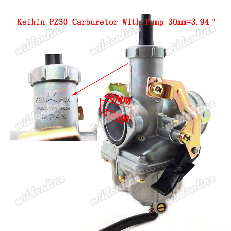 30mm PZ30 Carburetor Gas Throttle Cable Hand Grips For Dirt Bike IRBIS