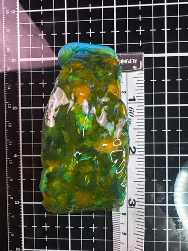 Clay Craft Wearable Art Pendant Standing Sculpture by Jason Steig Green Resin JS - Picture 12 of 22
