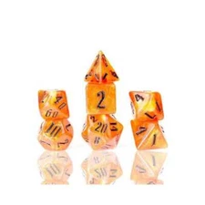 Sirius Dice: Fire Nebula Poly Set