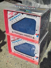 Rare Set JDM Mod Blue-out (Blackout) H6054 Headlight Set Toyota Datsun nissan 