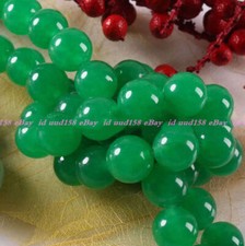 10mm Natural Green Chalcedony Gemstone Round Loose Beads 15'' AAA Grade