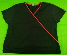Cherokee black women's 2 pocket scrub top size XS