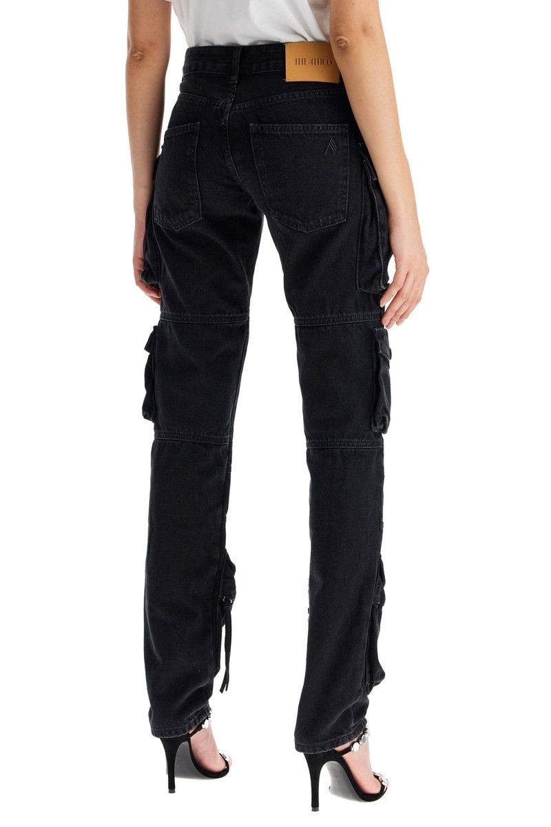 デニム・ジーパン THE ATTICO SS24 'Essie' jeans (241WCP113D066 100) Essie flared cargo jeans THE ATTICO Woman Tg. 25 JEANS