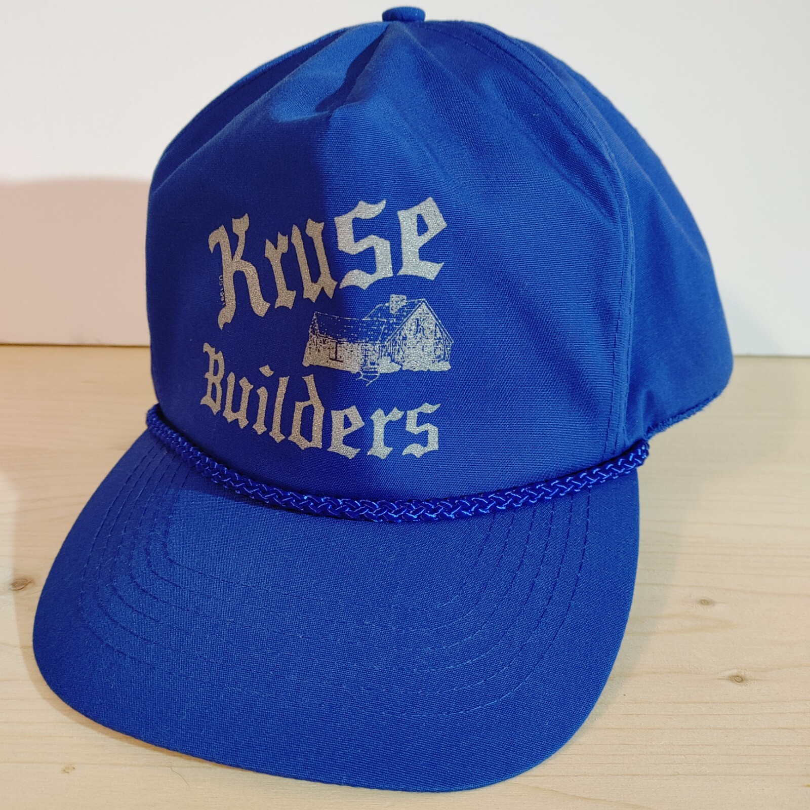 Vintage Kruse Builders Blue Rope Trucker Baseball Cap Strapback-image