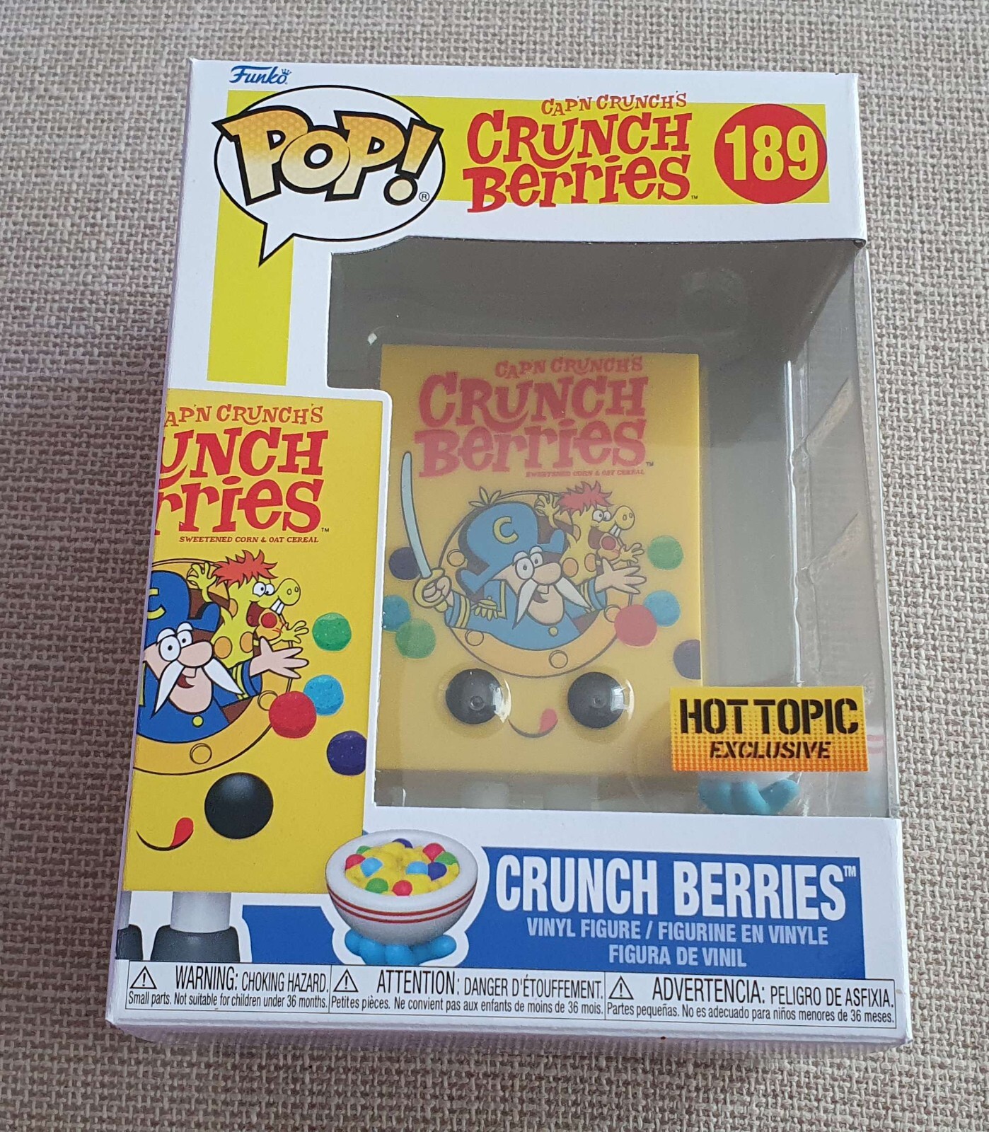 Figura Funko Pop Crunch Berries 189 Iconos Publicitarios Exclusiva Cap'N Crunch