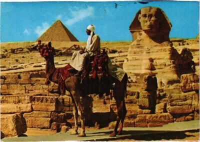 CPM EGYPTE Giza-Great Sphinx et pyramide de Mykerinos (343921)