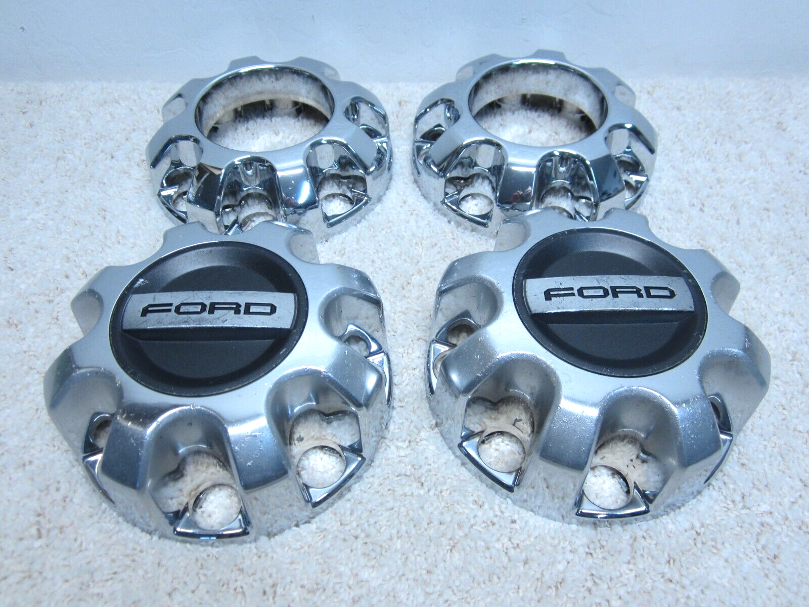 2017 - 2025 FORD F-250 / F-350 SUPERDUTY 4X4 OE ALLOY WHEEL CENTER CAP SET #2H-9