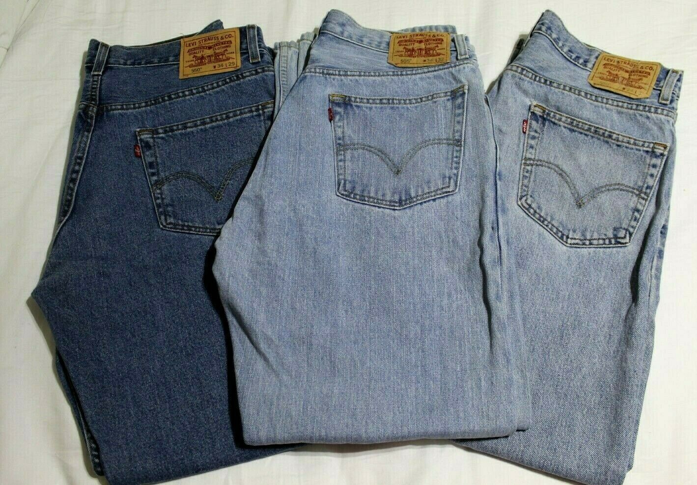 patrouille weerstand Minder LOT of 3 LEVIS Jeans Style 505 550 Size 34 x 29/32 Mens Denim Jeans | eBay patrouille weerstand Minder LOT of 3 LEVIS Jeans Style 505 550 Size 34 x 29/32 Mens Denim Jeans | eBay
