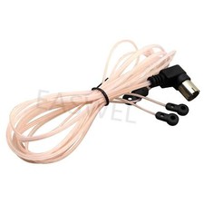 FM Antenna 75 Ohm F Type Male Plug Coax Coaxial Cable Wire Home Stereo Receiver