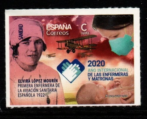 ESPAÑA SG5400 2020 INT AÑO DE ENFERMERAS Y PARTERAS MNH