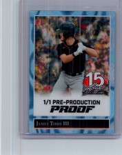 James Tibbs III 2025 Leaf National NSCC Baseball 1/1 Pre Production Proof