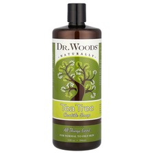 Dr Woods Tea Tree Castile Soap 32 fl oz 946 ml All-Natural, Cruelty-Free, 0.50 per fl oz