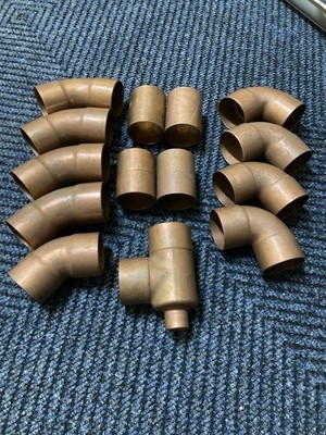 Nibco 2'' Copper  Elbow Union Forty Five Street Union T by One Inch Pack of 14