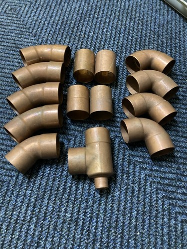2" Copper  FITTING Elbow,Coupling,Forty Five,Street 45 “T by One Inch”Pack of 14