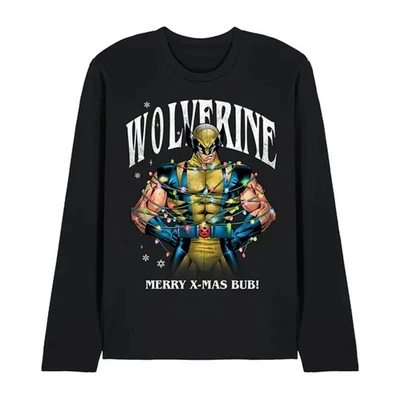 Marvel - "Merry Xmas Bub!" T-Shirt für Damen, Langärmlig (TV26456) - Bild 1 von 4
