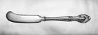 ENGLISH GADROON * FLAT HANDLE BUTTER SPREADER * STERLING * NO MONO * 5 3/4” *