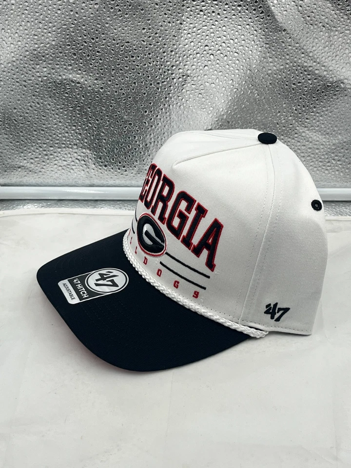 Georgia Bulldogs NCAA '47 Brand White TT Hitch Rope Adjustable Snapback Hat - Image 2 of 4