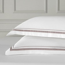 White Pillow Shams King Size Set of 2, 100 Cotton Pillow Cases, 20x36