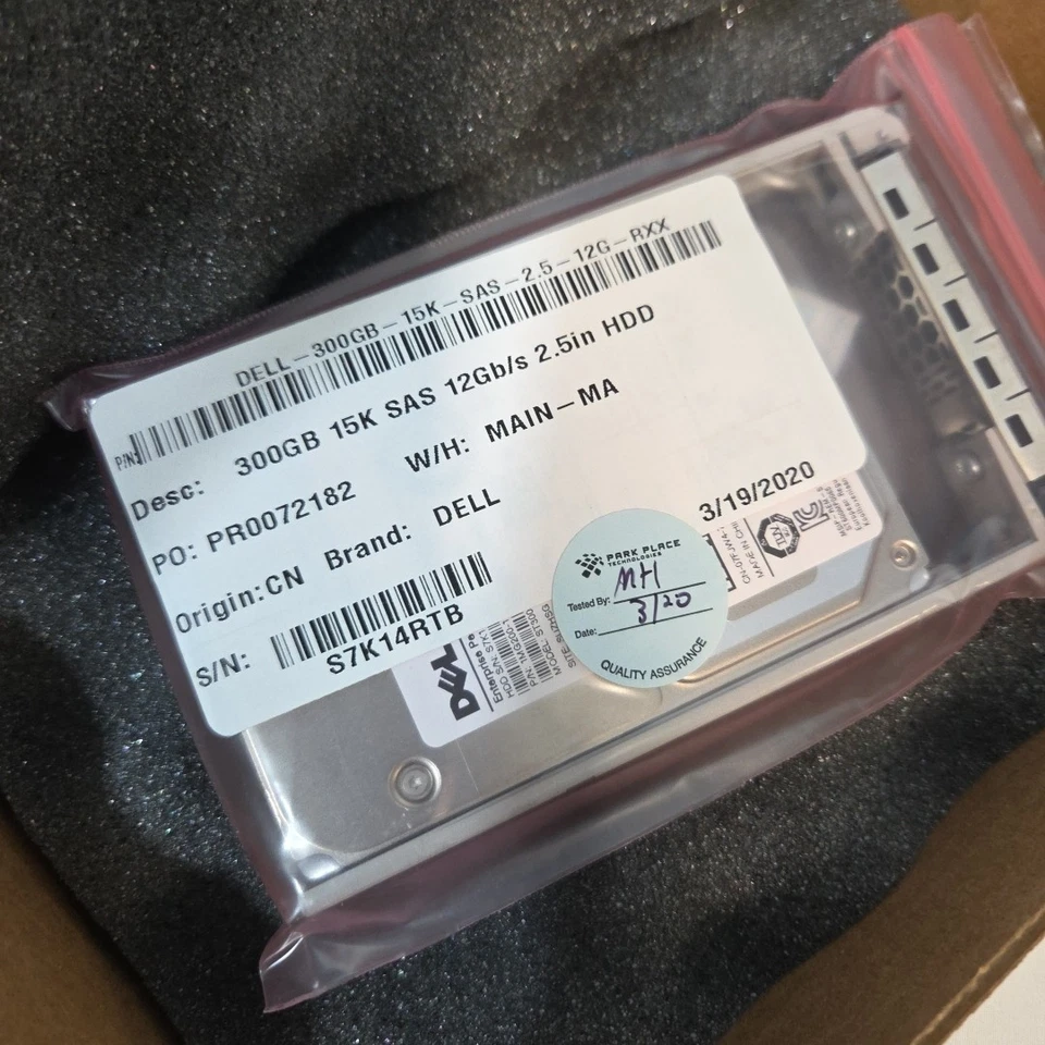 Dell ST300MP0005 300GB SAS 15k 2.5" 12G Hard Drive 7FJW4 - FACTORY SEALED NEW - Image 4 of 4