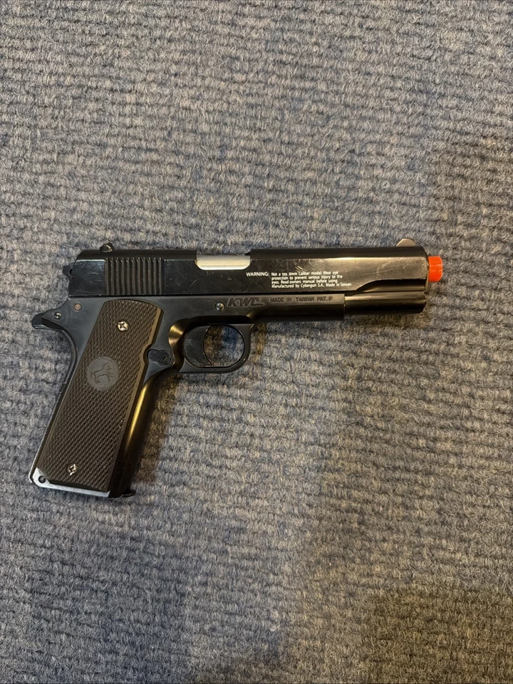 Pistola de airsoft Colt M1911-A1 Spring preta - Imagem 2 de 3