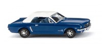 Wiking 020546, Ford Mustang Cabrio, Enzianblau, Neu, Ovp, 09/26