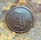 Confederate Script Infantry Button