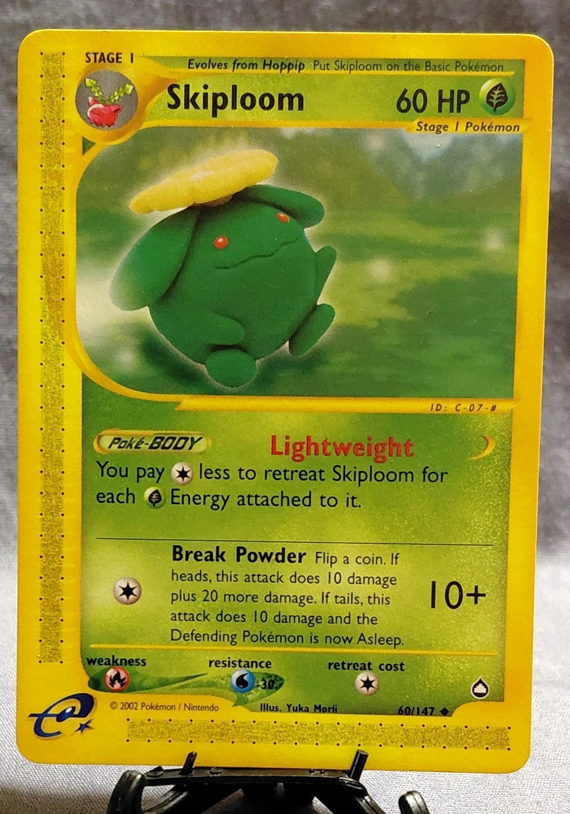 Pokémon Skiploom 60/147 Aquapolis E-Reader Uncommon 2002 = NM