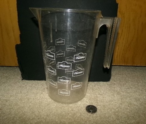 1970's HAMM'S beer plastic pitcher