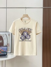 NWT COACH sunflower printed light yellow T-shirt 100% COTTON 2026