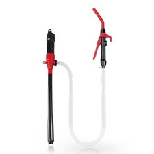Gas Transfer Pump Battery Powered - Fuel Transfer Pump with Nozzle - Red