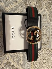 Gucci Red/green Belt. Size 46