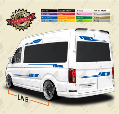 KOMPASSSTREIFEN AUFKLEBER für MAN TGE LWB (2017-2026) WOHNMOBIL CAMPER VAN