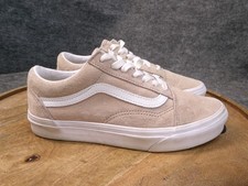 Vans Old Skool Pig Suede Womens Size 6 US Blush Pink Beige Skate Shoes Sneakers