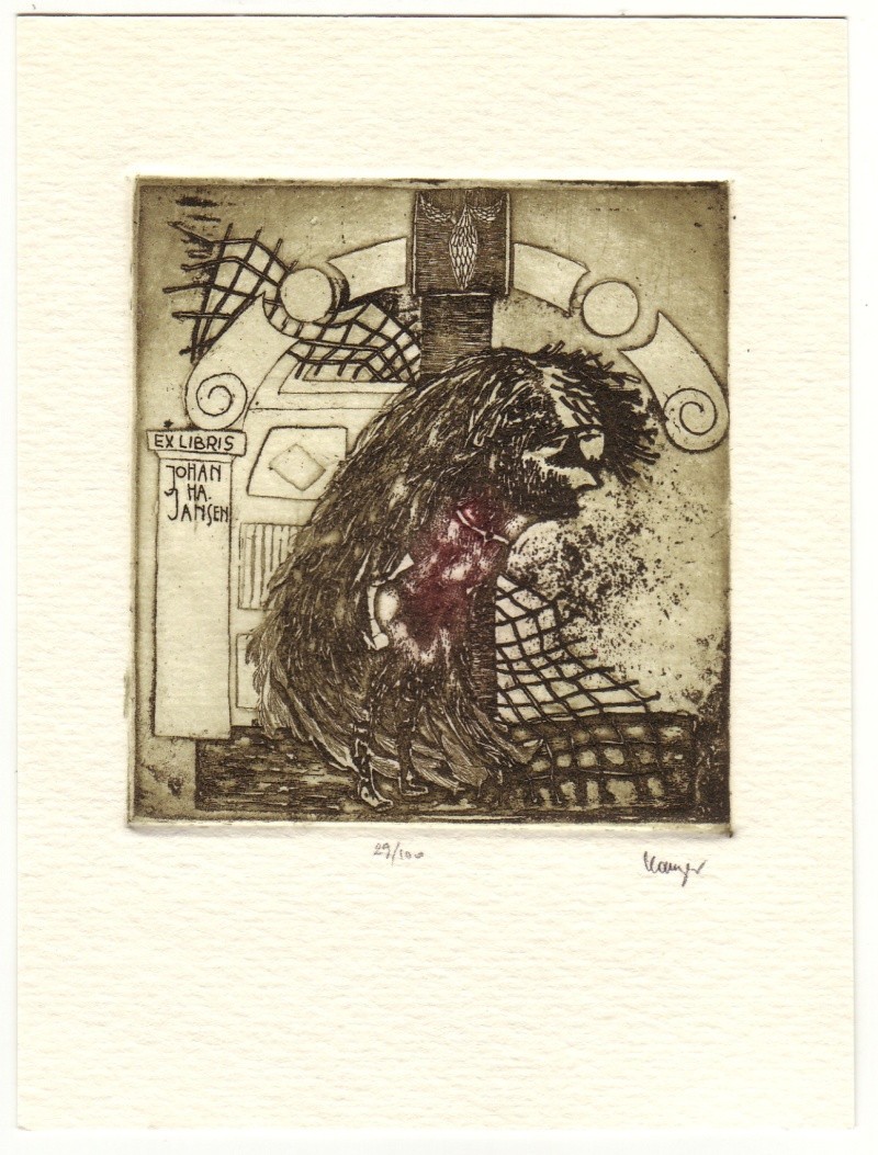 LAJOS KAMPER: Exlibris für Johan H. A. Jansen