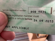 private number plates for sale on retention