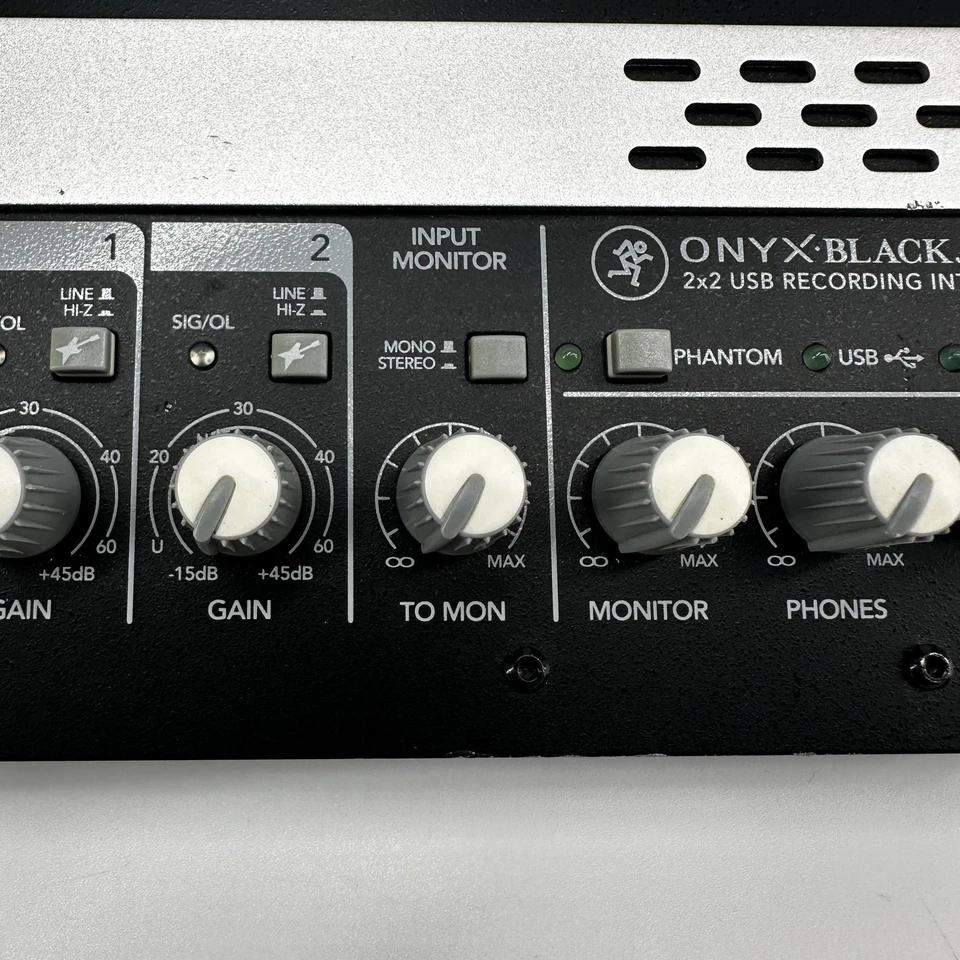 Mackie Onyx Blackjack 2x2 USB Recording Interface Audio Mixer Desktop Studio - Image 4 of 4