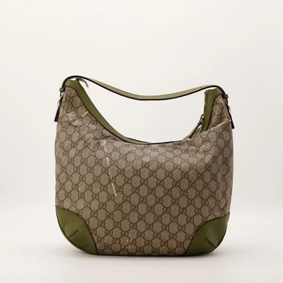 Gucci Tasche Hobo Canvas Monogrammiert Beige Vintage Original