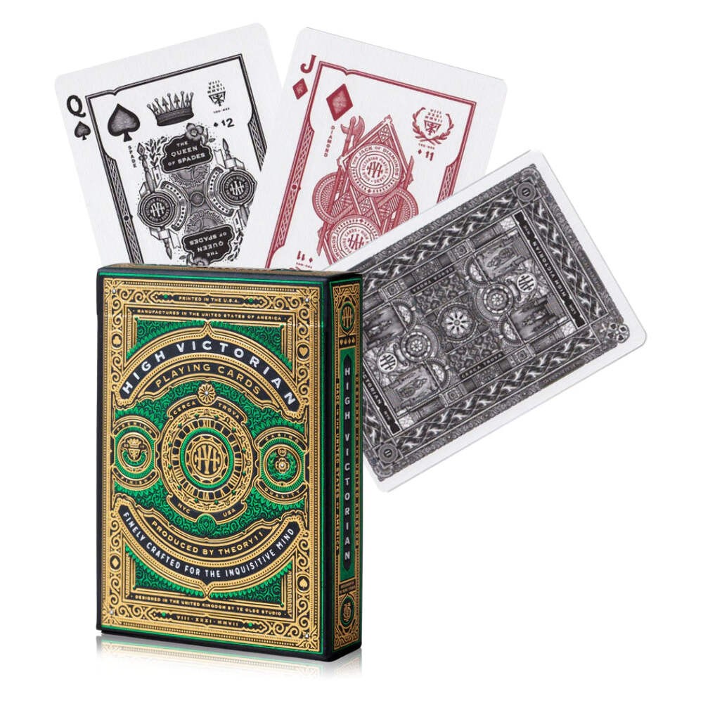 HIGH VICTORIAN GREEN THEORY 11 LUXURY PLAYING CARDS DECK MAGIC