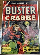 Buster Crabbe #2 3.0 1954 Lev Gleason Awesome Alien Good Girl Cover!