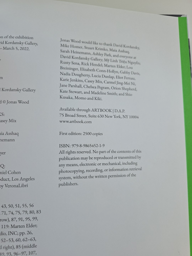 Jonas Wood: Plants and Animals by Jonas Wood English First Edition Hardcover - Picture 8 of 12
