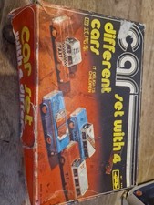 Japanese Collectable Tin Plate Car Set of 4 Vintage Rare