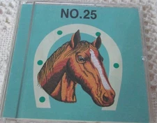 Brother Bernina White Babylock (NOT DECO 300) #25 HORSES Emb Card Nice Pre-Own