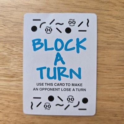 Doodle Dice 1 Block A Turn Card 2005 Replacement Pieces Parts