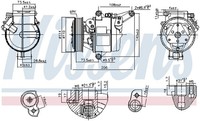 Nissens Kompressor Klimaanlage ** First FIT ** 890948 12V FüR Mazda DL DJ CX DK