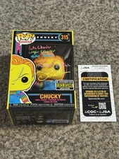 Funko: Blacklight Chucky 315 ~ Devon Sawa Signed With All 5 Character Names JSA