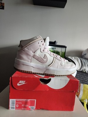 Sail Pink Oxford NIKE Dunk High Up Womens US Size 9